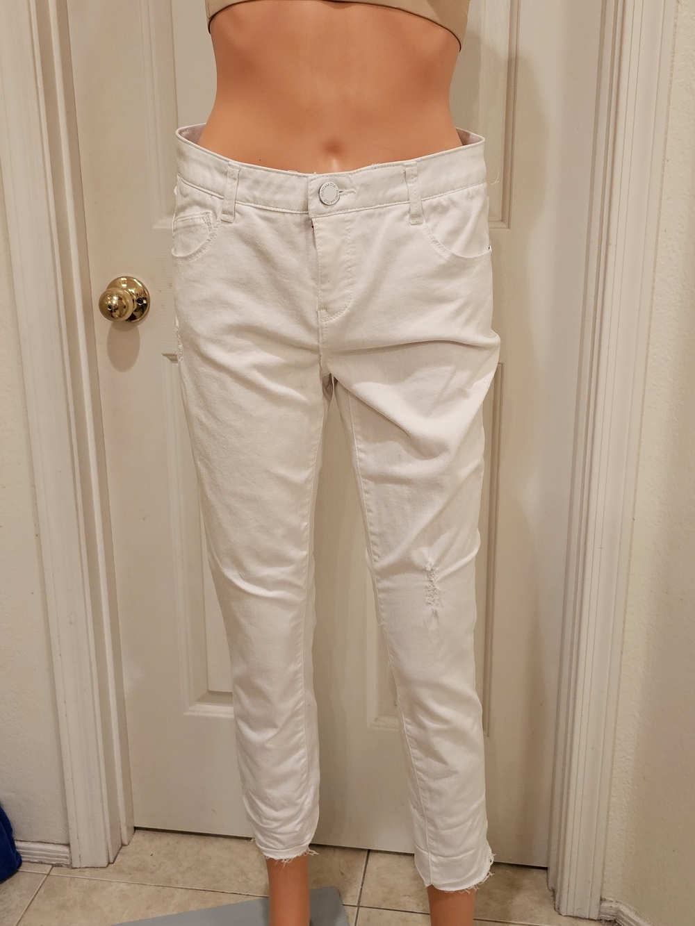 Straight Leg White Women’s Jeans